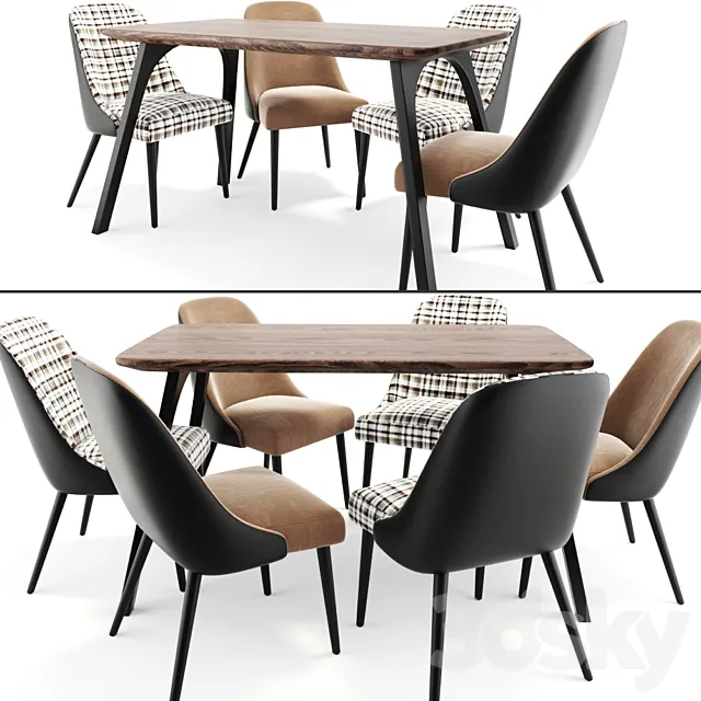 Zuma Dining Set 3DModel