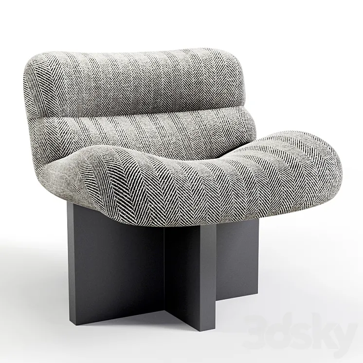 ZUMA LOUNGE - Modern Chair 3D Model Free