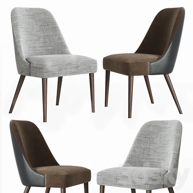 Zuma Pumice Accent Chair 3D Model