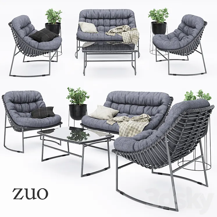 Zuo_outdoor_furniture 3D Model Free