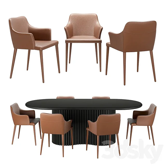 Zuster dining set 3DModel
