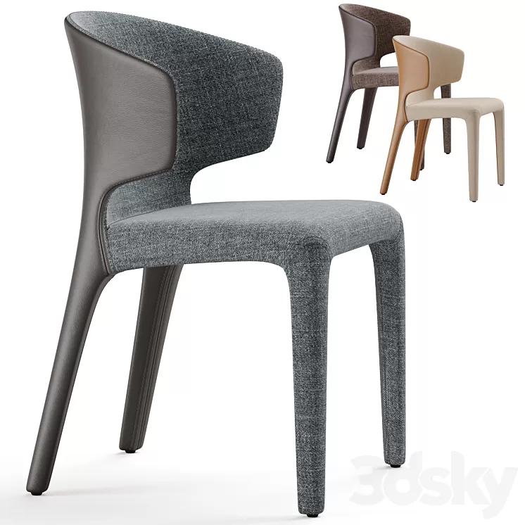 Zuster Husk Cassina Hola 367 Dining Chair 3D Model