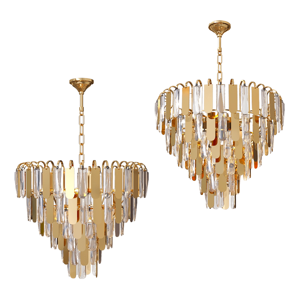 ZZOK - Chandelier Milosh 0632CL-8GD 3D Model