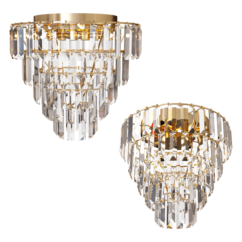 ZZOK - Chandelier Milosh 0679CL-14GD 3D Model