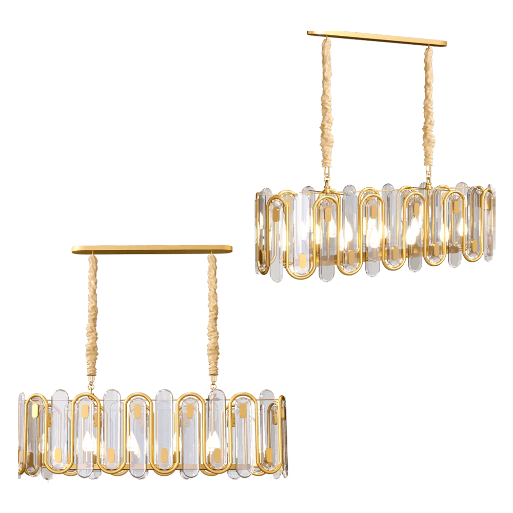 ZZOK - Chandelier Milosh 0810CL-10GD 3D Model
