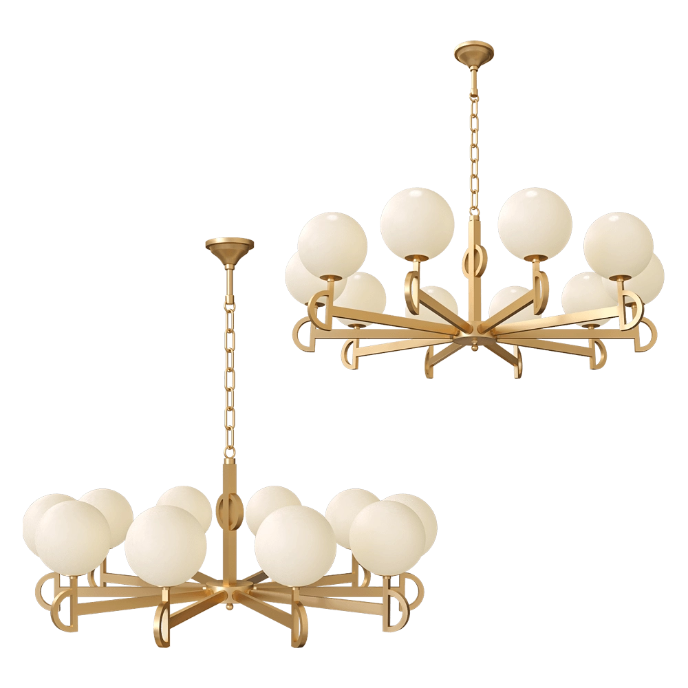 ZZOK - Chandelier Milosh tendence 0746CL-10GD 3D Model