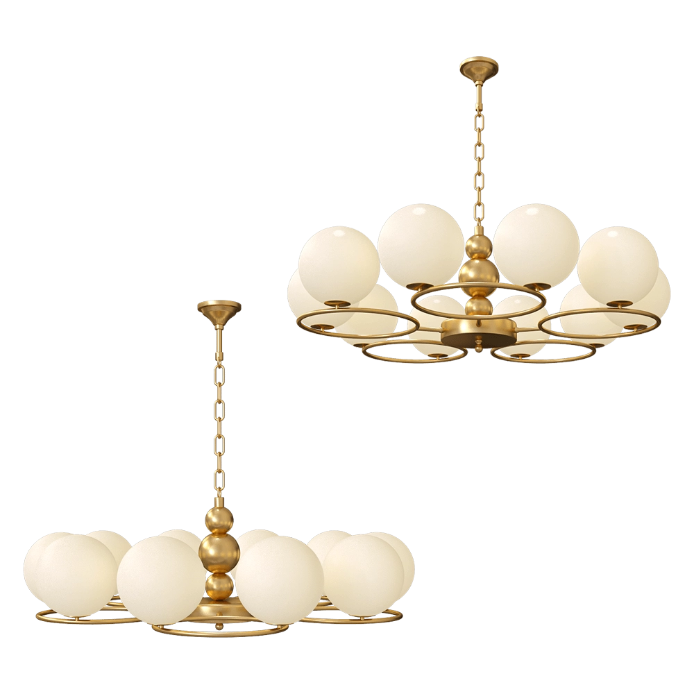 ZZOK - Chandelier Milosh tendence 0746CL-10GD 3D Model