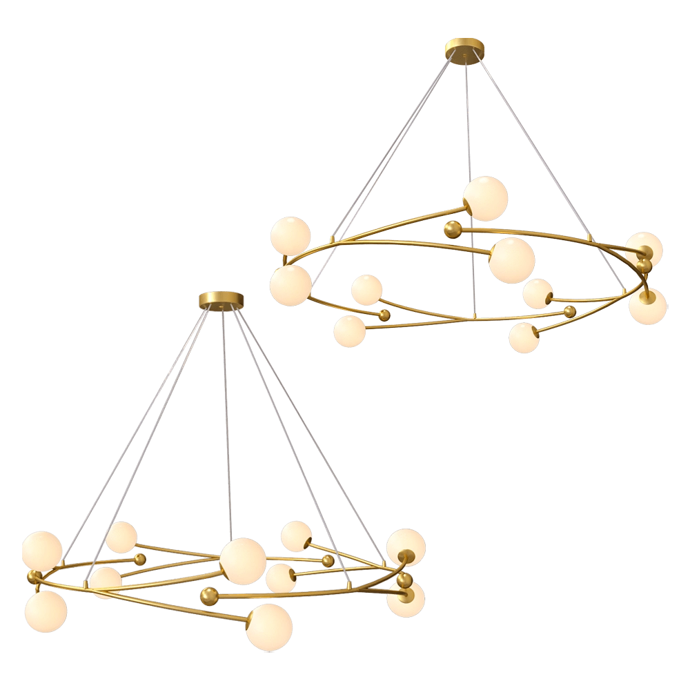 ZZOK - Chandelier Milosh tendence 0759CL-10GD 3D Model