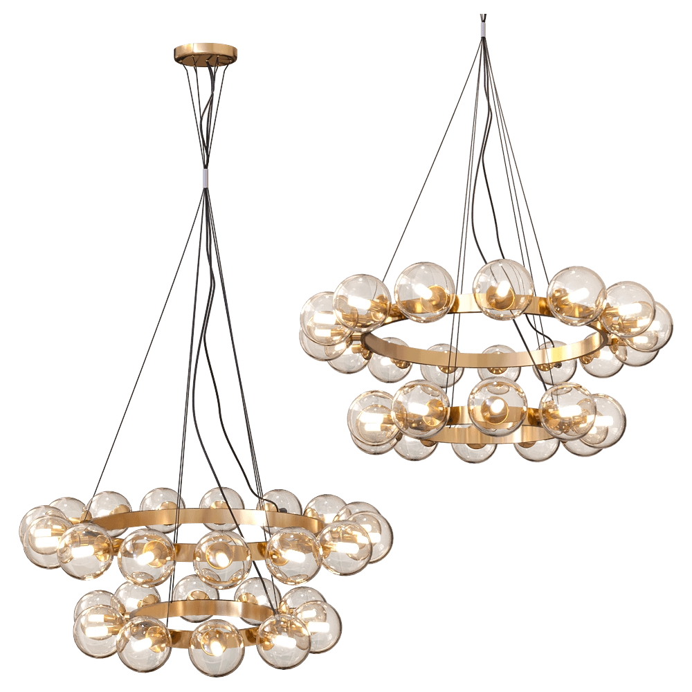 ZZOK - Chandelier Milosh tendence 0791CL-25GD 3D Model