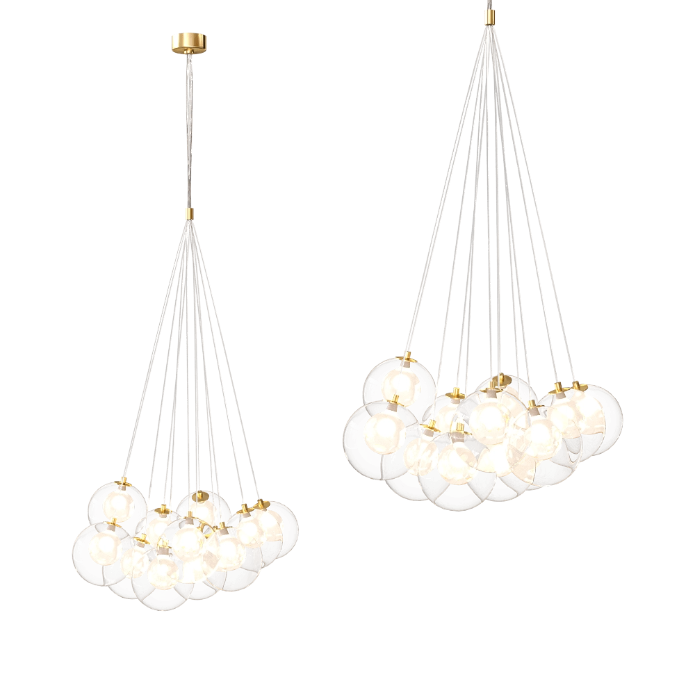 ZZOK - Chandelier Milosh tendence 0792CL-12GD 3D Model