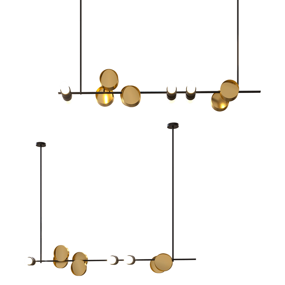 ZZOK - Chandelier Milosh tendence 0871CL-9BK 3D Model