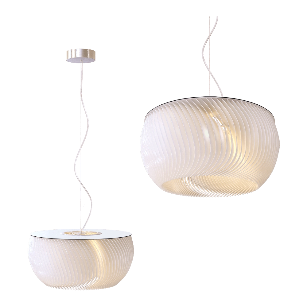 ZZOK - Pendant lamp Milosh tendence 0870PL-1WH 3D Model